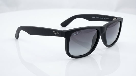 Ray-Ban RB4165 Justin Classic Square Sunglasses – Black, Grey & Brown